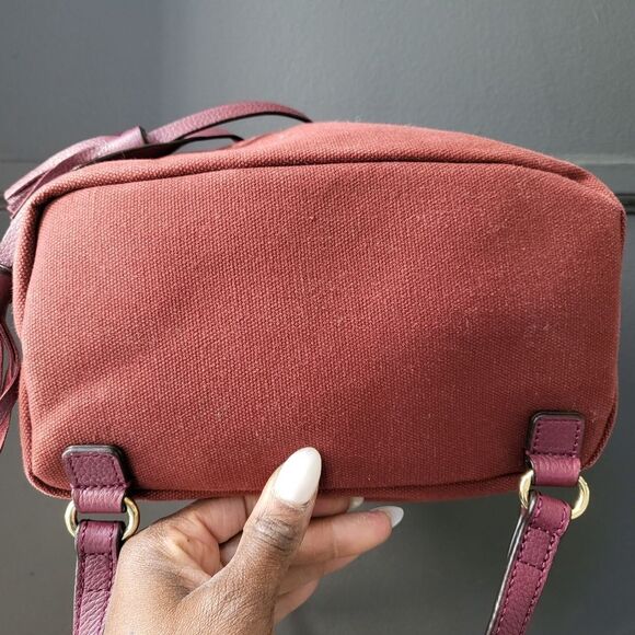 Rebecca Minkoff Mansfield Burgundy Leather Brit Brass Convertible Backpack Purse main image 9